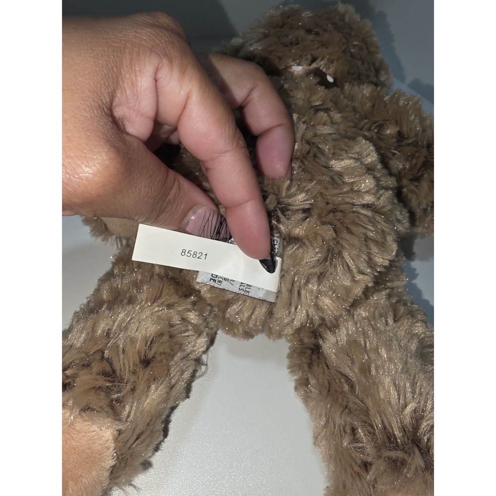 Ganz Brown Plush Teddy Bear with Polka Dot Bow –‎ 11" Soft Stuffed Animal Toy - Picture 7 of 10